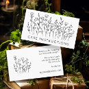 Search for art business cards Botanical