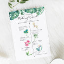 Search for itinerary for guests wedding invitations Bride