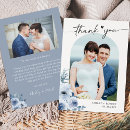 Search for dusty blue wedding thank you cards Calligraphy script