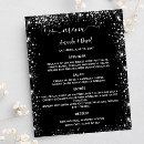 Search for black and silver wedding menus Budget