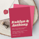 Search for magenta wedding invitations Trendy