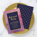 Search for blue gold retirement invitations Stylish