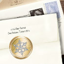 Search for elegant snowflake seals envelope seals Gold