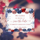 Search for red white blue save the dates Patriotic