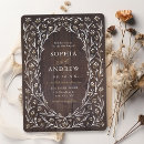 Search for black and white floral invitations Bride