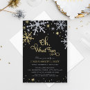 Search for gold and silver invitations Snowflakes
