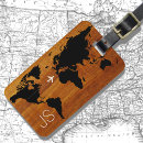 Search for world map luggage tags Travel