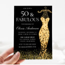 Search for glamorous birthday invitations Gold