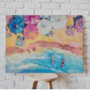 Search for watercolor canvas prints Beach