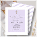 Search for party first communion invitations Gold cross