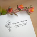 Search for wildflowers rubber stamps Minimalist