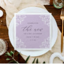 Search for lavender wedding napkins Light purple