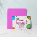 Search for space 1st birthday invitations Boys first birthday