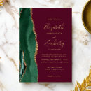 Search for maroon and gold invitations Chic