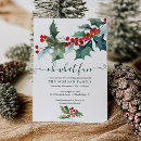 Search for christmas invitations Holly