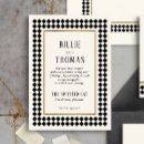 Search for glamorous invitations Black and white