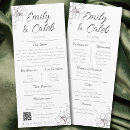 Search for menu and wedding programs Elegant