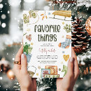 Search for favorite things invitations White elephant