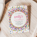 Search for confetti invitations Glitter