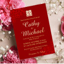 Search for double happiness wedding invitations Gold
