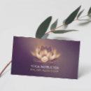 Search for purple lotus business cards Yoga instructor
