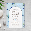 Search for blueberry birthday invitations Berry sweet