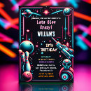 Search for glow bowling invitations Colorful