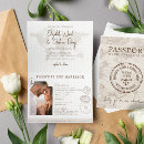 Search for nautical wedding invitations Passport