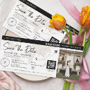 Search for boarding pass save the dates World map