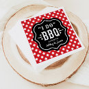 Search for red and black napkins For her