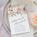 Search for floral rehearsal dinner invitations Elegant modern floral