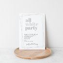 Search for white attire invitations Minimalist