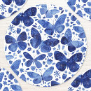 Search for blue butterfly stickers Watercolor