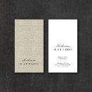 Search for linen business cards Modern