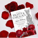 Search for red and silver birthday invitations Flowers