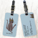Search for cats luggage tags Humor