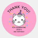 Search for cat birthday stickers Girl