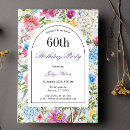Search for elegant 60th birthday invitations Calligraphy