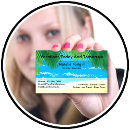 Search for travel agent business cards Palm trees
