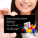Search for cleaning lady business cards Housekeeping