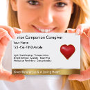 Search for caregiving business cards Caretaker