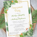 Search for hawaiian engagement party invitations Watercolor