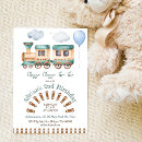 Search for train 2nd birthday invitations Railway