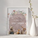 Search for woodland animals posters Rustic
