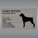 Search for boxer dog business cards canine