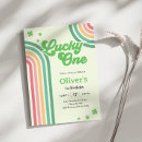Search for four leaf clover invitations Green