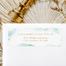 Search for blue and gold labels return address weddings