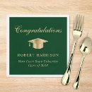 Search for green and gold napkins Graduation party