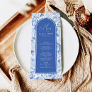 Search for chinoiserie menus Blue and white