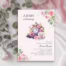 Search for tea baby shower invitations A baby is brewing